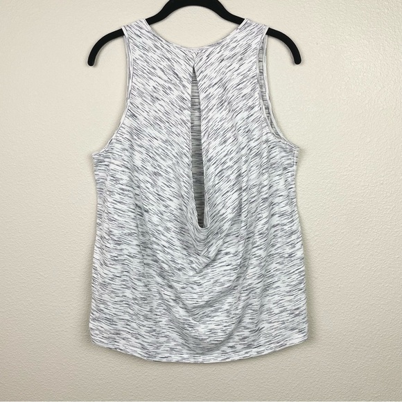 Lululemon Women's 10 Low Key Tank Tiger Space Dye White Black Gorpcore Gym Train - Picture 8 of 11